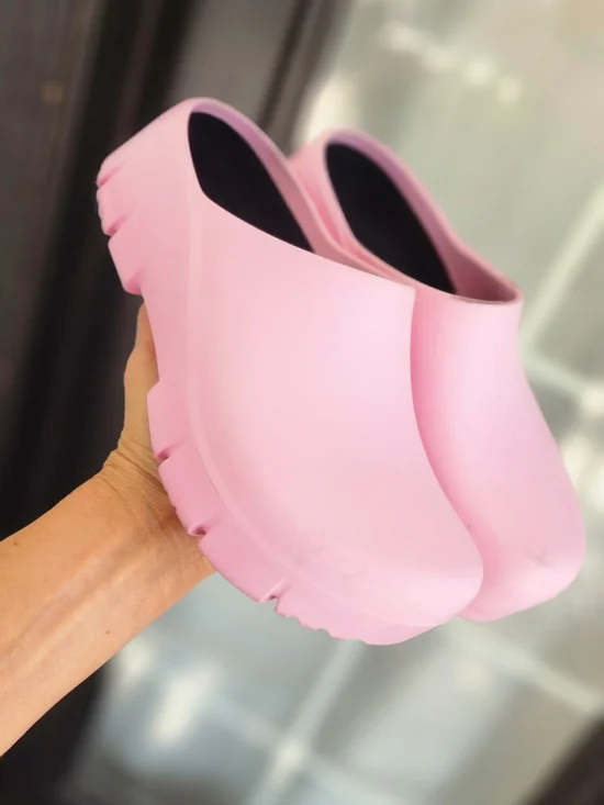Women's Pink Slip-On Platform Clog - Picture 1 of 6
